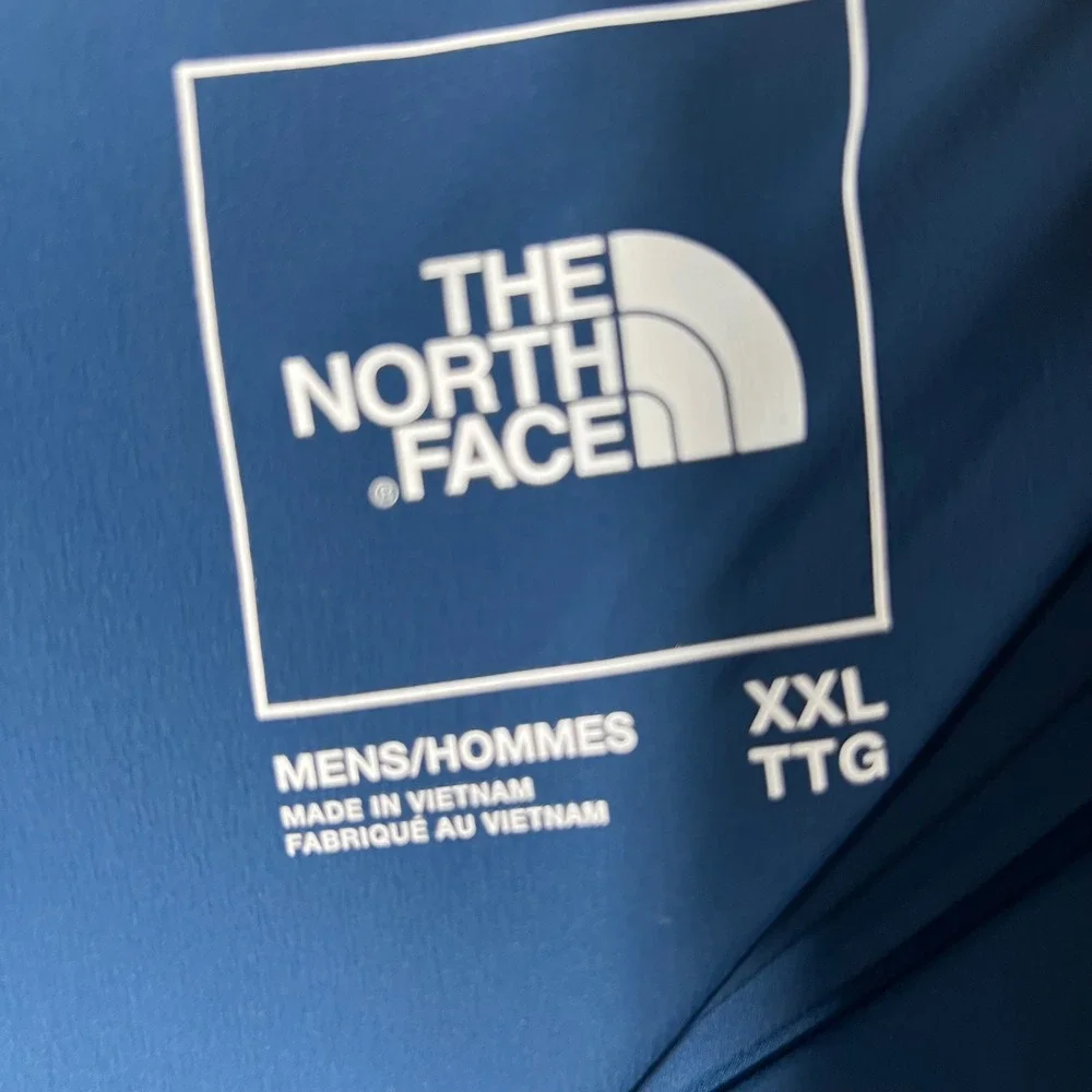 Mens The North Face Soft Shell Insulated Hooded Zip Jacket Teal Blue 2XL